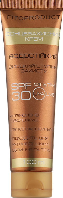 Крем для тела солнцезащитный SPF-30 - Fito Product 