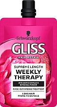 Духи, Парфюмерия, косметика Бьюти-уход для длинных волос - Gliss Kur Supreme Length Weekly Therapy