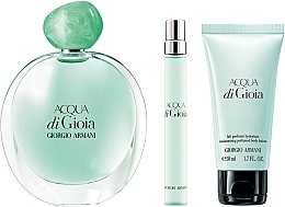 Giorgio Armani Acqua di Gioia - Набір (edp/100ml + b/lot/50ml + edp/mini/10ml) — фото N2