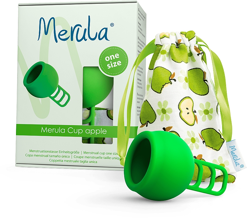 Універсальна менструальна чаша one size - Merula Cup Apple — фото N1