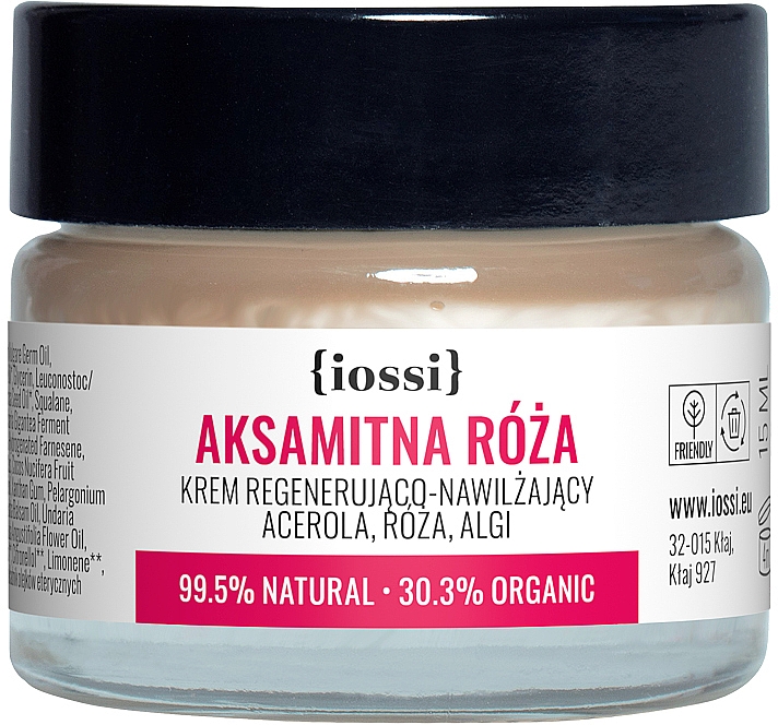 Восстанавливающий крем для лица "Бархатная роза" - Iossi Regenerating Cream(мини) — фото N1