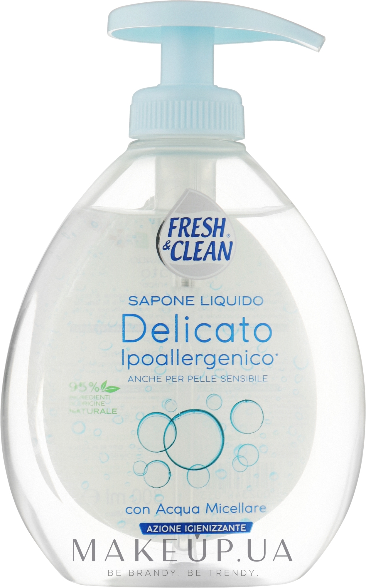 Рідке мило міцелярне для чутливої шкіри - Fresh&Clean Micellar Liquid Soap — фото 300ml