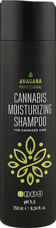 Зволожувальний шампунь з олією канабісу - Anagana Professional Cannabis Moisturizing Shampoo — фото N1