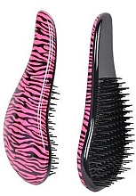 Щетка для волос, розовая зебра - Detangler Hair Brush Pink Zebra — фото N1