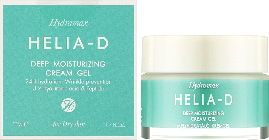 Крем-гель для глубокого увлажнения для сухой кожи - Helia-D Hydramax Deep Moisturizing Cream Gel For Dry Skin — фото N2