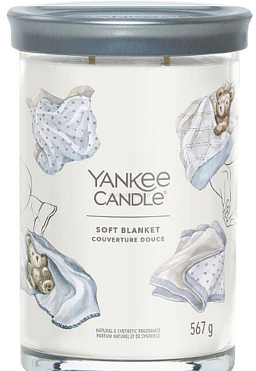 Ароматична свічка у склянці "Soft Blanket", 2 ґноти - Yankee Candle Singnature — фото N1
