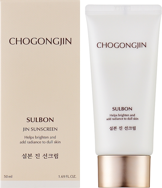 Сяйний тонізувальний сонцезахисний крем - Missha Chogongjin Sulbon Jin Tone-Up Sun Cream — фото N2