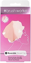 Парфумерія, косметика Двостороння шапочка для душу - Brushworks Reversible Shower Cap Heart Pattern