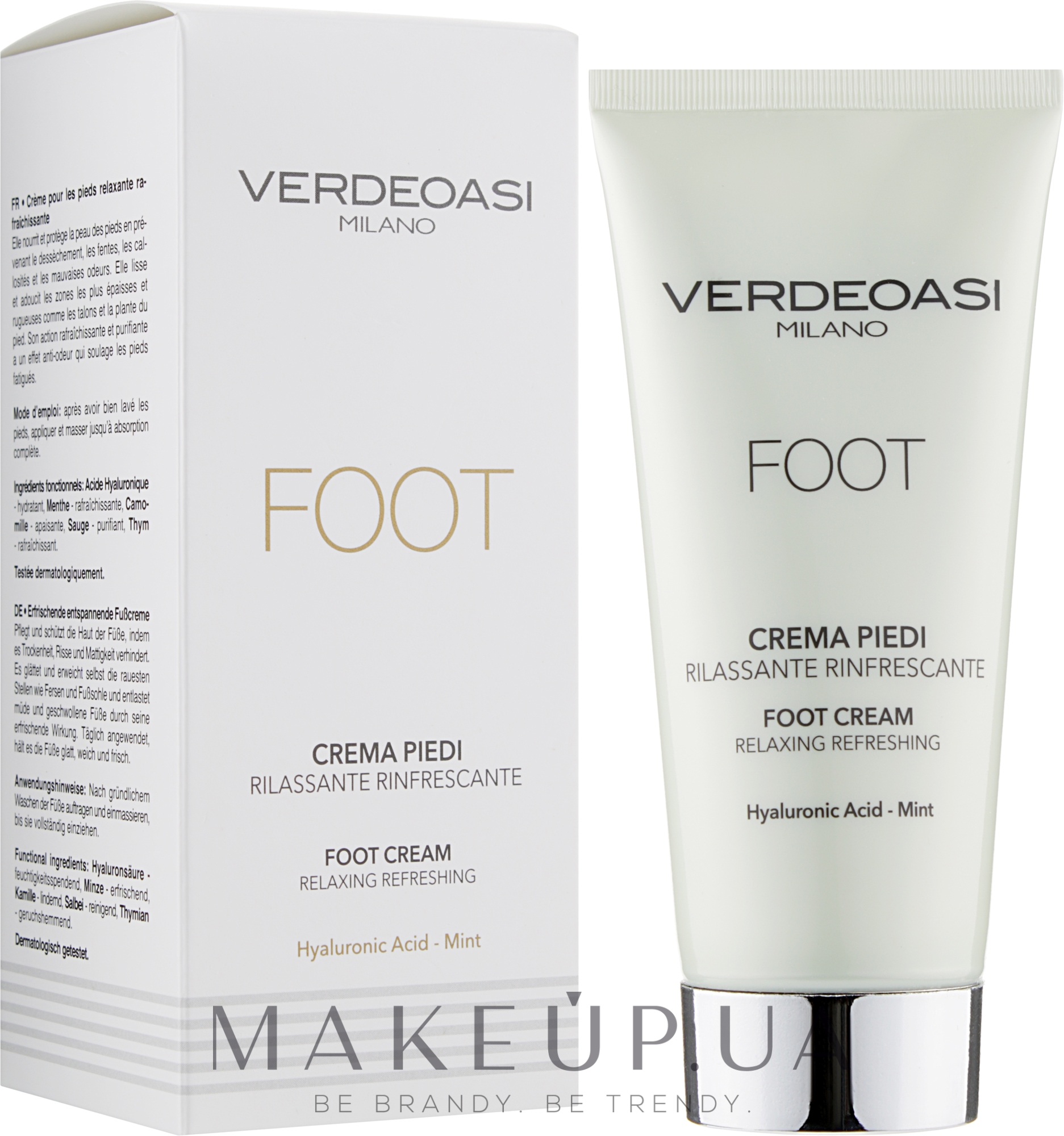 Розслаблювальний і освіжальний крем для ніг - Verdeoasi Foot Cream Relaxing Refreshing — фото 100ml