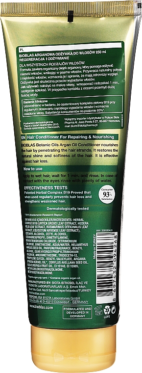 Кондиционер для волос с аргановым маслом - Bioblas Botanic Oils — фото N2