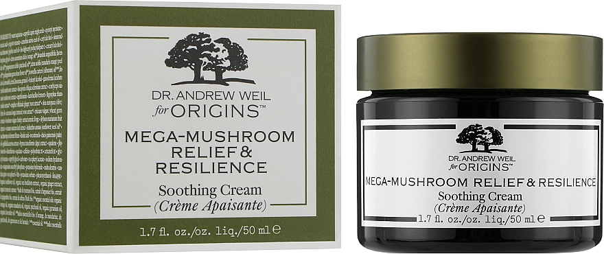 Зволожувальний заспокійливий крем для обличчя - Origins Dr. Weil Mega-Mushroom Relief & Resilience Soothing Cream — фото N2