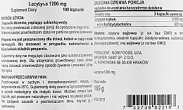 Капсулы "Лецитин" 1200 mg - Now Foods Non-GMO Lecithin — фото N2