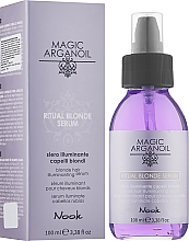 Сироватка для сяйва світлого волосся - Nook Magic Arganoil Ritual Blonde Serum — фото N2