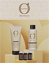 Парфумерія, косметика Набір - Barex Italiana Olioseta Oro Di Luce (shm/250ml + mask/250ml + fluid/3x15ml)