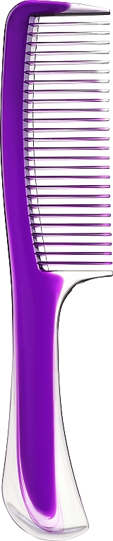 Гребень для волос с полупрозрачной ручкой, фиолетовый - Inter-Vion — фото N1
