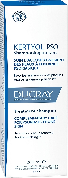 Восстанавливающий шампунь для волос - Ducray Kertyol P.S.O. Rebalancing Treatment Shampoo — фото N4