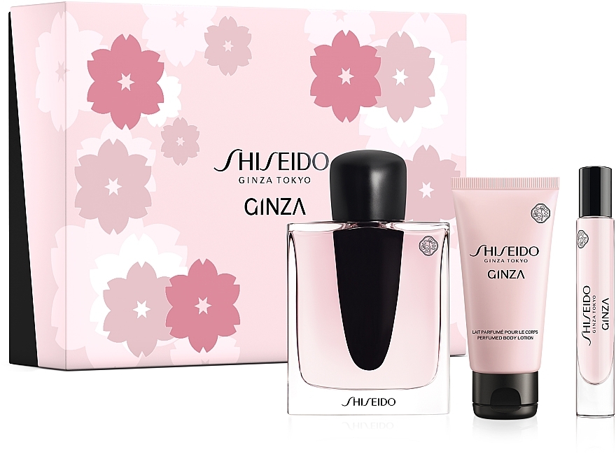 Shiseido Ginza - Набір (edp/90ml + b/lot/50ml + edp/roll/7ml) — фото N1