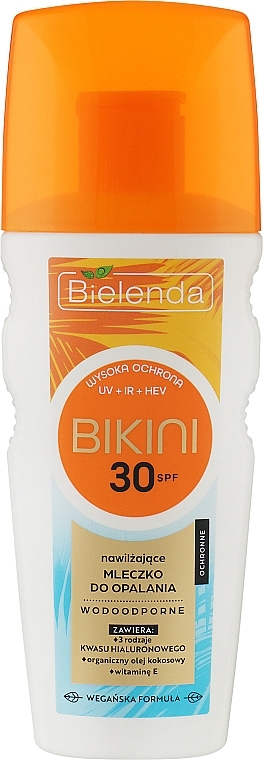 Зволожувальний сонцезахисний лосьйон для засмаги SPF30 - Bielenda Bikini — фото N1