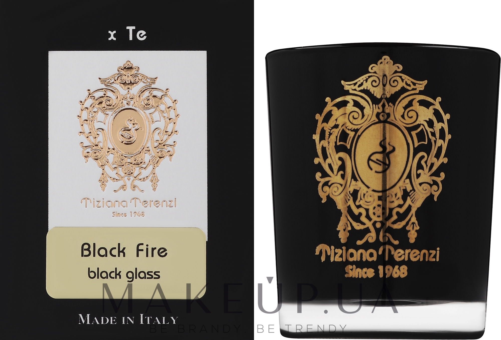 Tiziana Terenzi Black Fire Black Glass - Парфумована свічка — фото 35g
