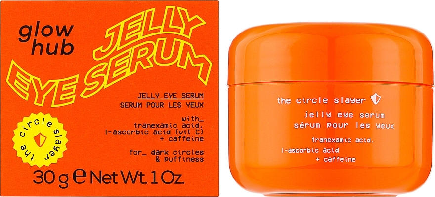 Освітлюючий гель навколо очей з вітаміном С - Glow Hub The Circle  Slayer Jelly Eye Cream  — фото N2