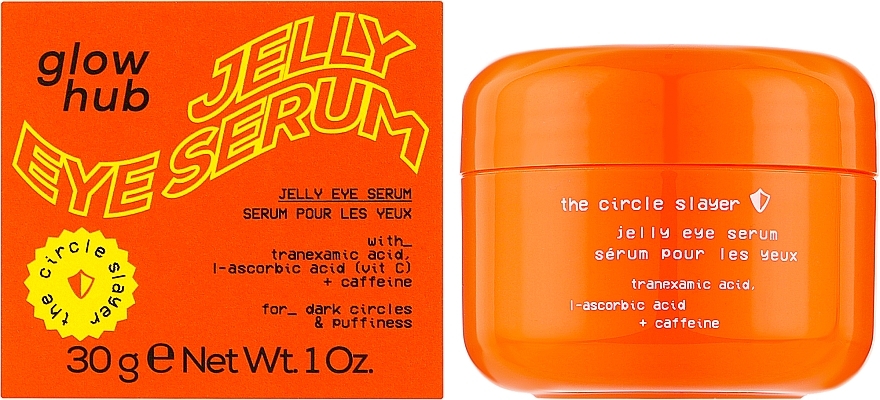 Осветляющий гель вокруг глаз с витамином С - Glow Hub The Circle Slayer Jelly Eye Cream  — фото N2