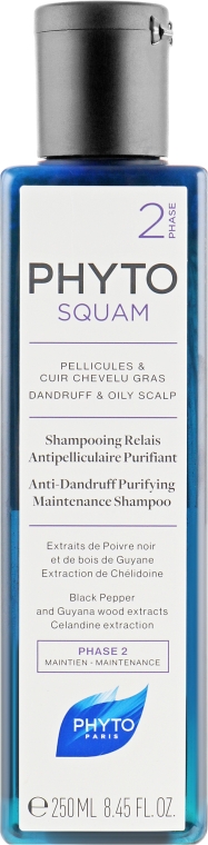 Шампунь від лупи - Phyto Phytosquam Anti-Dandruff Purifying Maintenance Shampoo