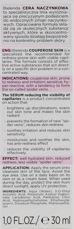 Сироватка, що зменшує капіляри - Bielenda Capillary Skin Face Serum — фото N3