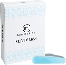 Набір силиконових бігуді, 1 розмір (M), 5 пар, блакитні, ліфтинг-ефект - My Lamination Silicone Lash — фото N1