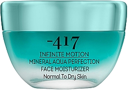Парфумерія, косметика Крем зволожувальний для нормальної і сухої шкіри обличчя - -417 Infinite Motion Mineral Aqua Perfection Face Moisturizer