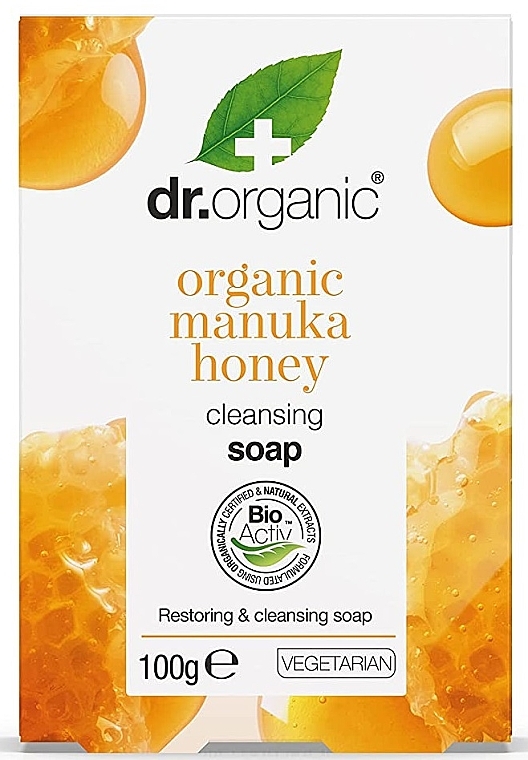 Мило "Мед манука" - Dr. Organic Bioactive Skincare Organic Manuka Honey Soap — фото N2