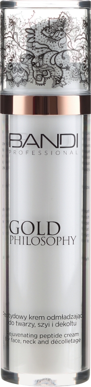 Омолоджувальний пептидний крем для обличчя, шиї і декольте - Bandi Professional Gold Philosophy Rejuvenating Peptide Cream — фото N2