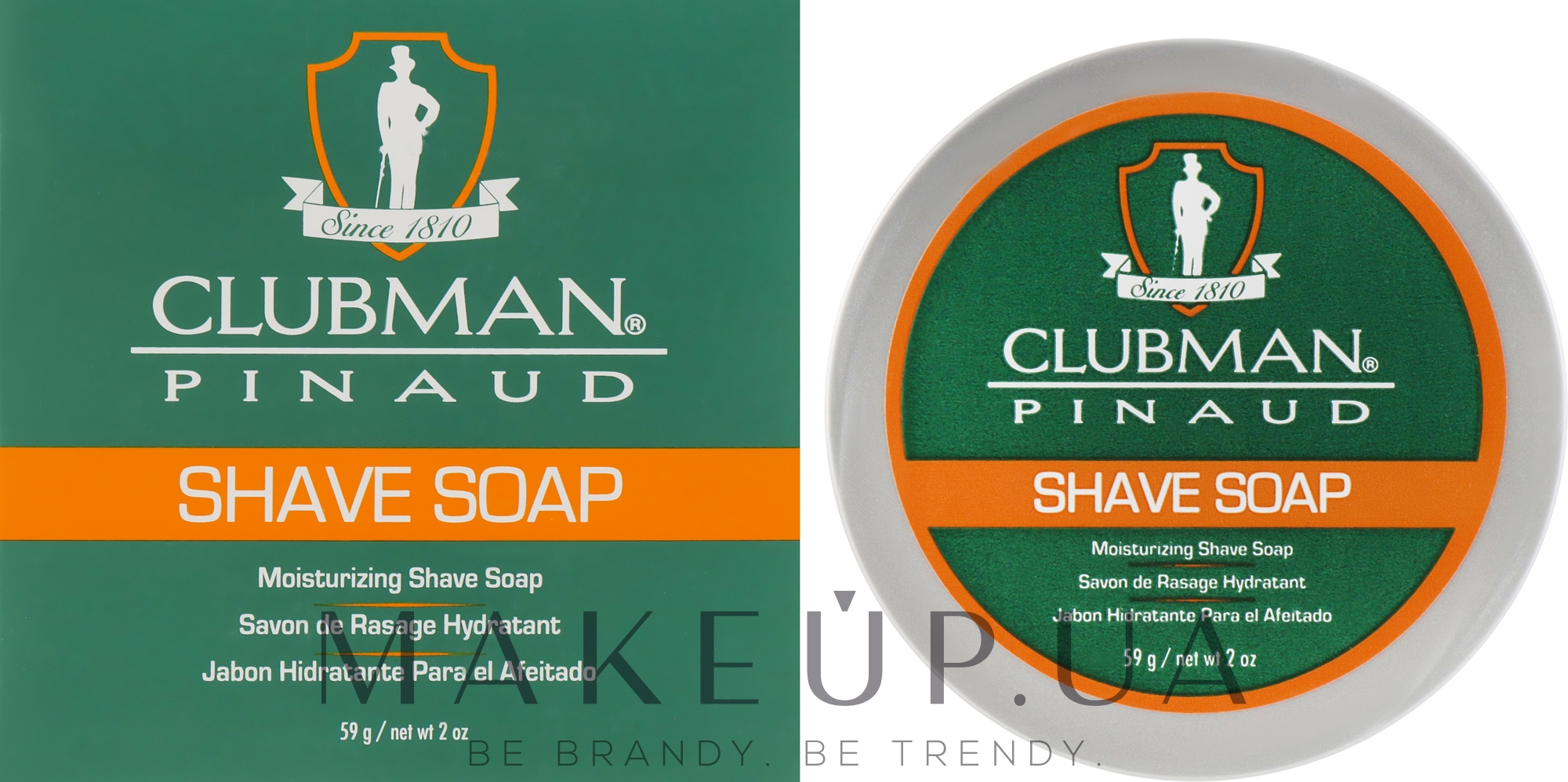 Натуральне мило для гоління - Clubman Pinaud Shave Soap — фото 59g