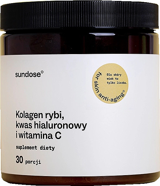 Харчова добавка з гіалуроновою кислотою, вітаміном С і колагеном - Sundose For Skin Anti-Aging — фото N1