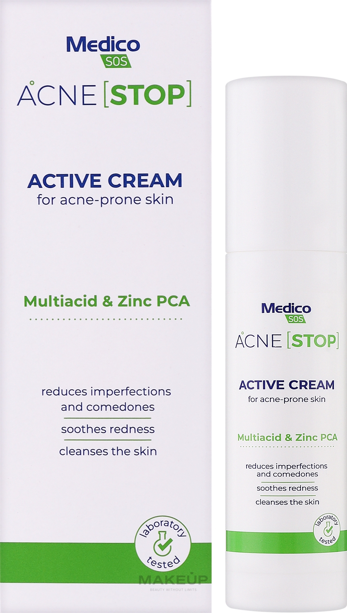 Активный крем для лица против акне - Aroma Medico SOS Acne Stop Active Cream — фото 50ml