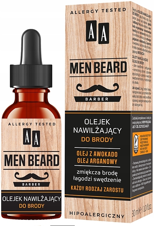 Увлажняющее масло для бороды - AA Cosmetics Men Beard — фото N1