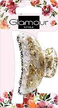 Парфумерія, косметика Заколка для волосся, 417624, золотисто-молочна з камінцями - Glamour