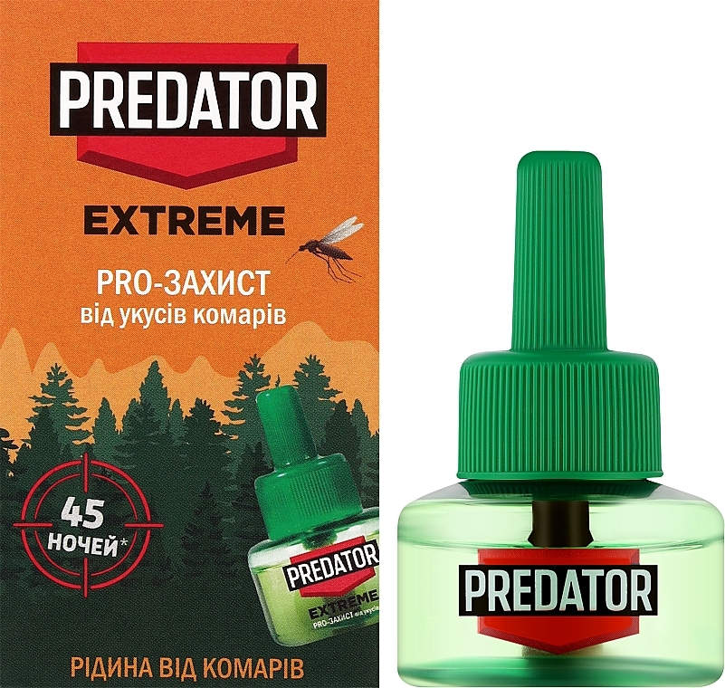Рідина проти комарів для електрофумігаторів, 45 ночей - Predator Extreme — фото N2