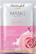 Парфумерія, косметика Гелева маска з трояндовою водою - Dermokil Rose Water Gel Mask