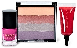 Набор для макияжа - Magic Studio Essentials Sweetest Set (l/gloss/8ml + esh palette + n/polish/6ml) — фото N2