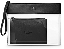 Большая прозрачная косметичка с маленькой косметичкой внутри - Kiko Milano Transparent Beauty Case 001 — фото N1