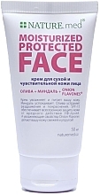 Духи, Парфюмерия, косметика УЦЕНКА  Крем для сухой и чувствительной кожи лица "Защитное увлажнение" - NATURE.med Nature's Solution Moisturized Protected Face *