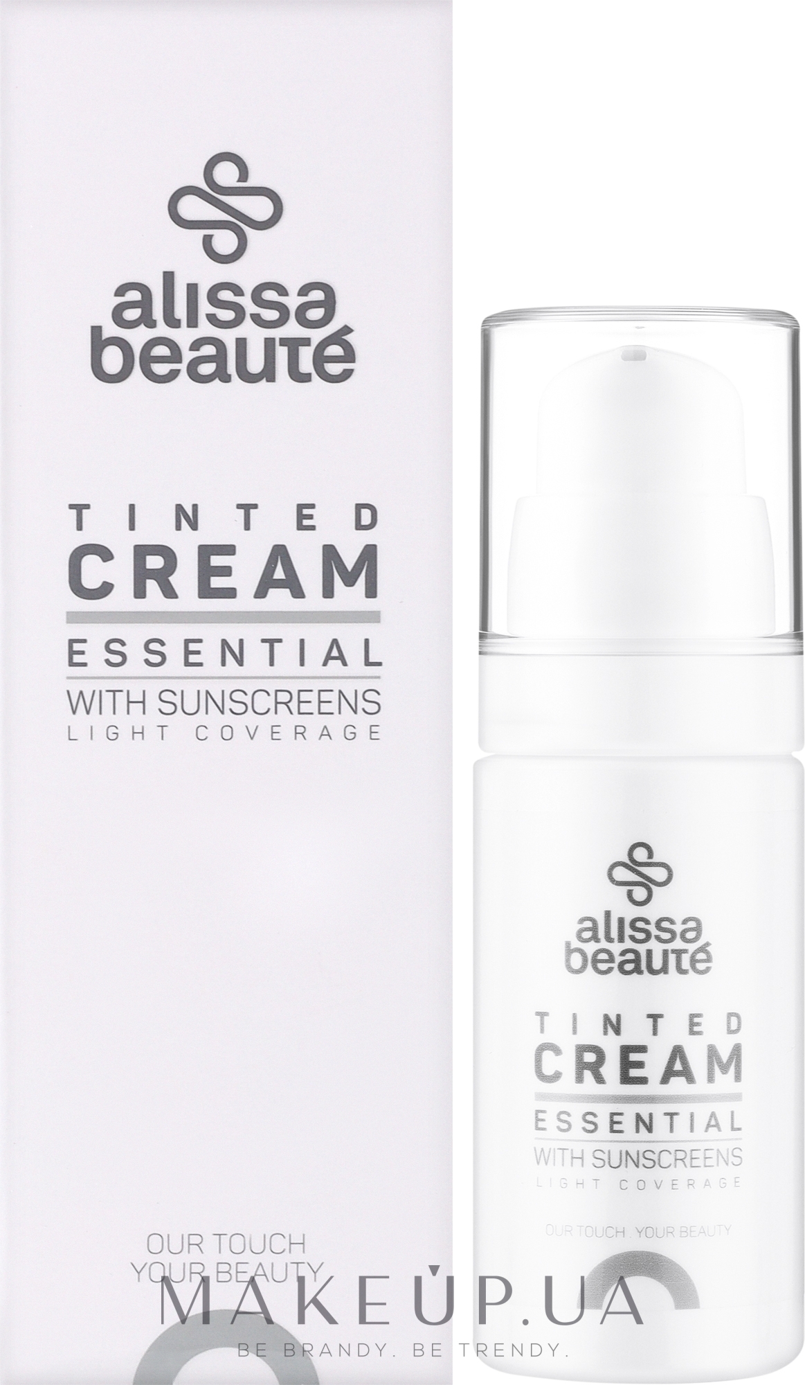 Тональный крем с солнцезащитными фильтрами - Alissa Beaute Essential Tinted Cream With Sunscreens Light Coverage — фото 30ml