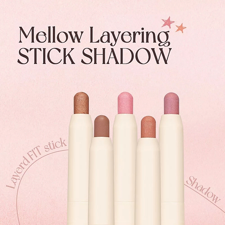 Тіні-олівець для повік - Holika Holika Mellow Layering Stick Shadow — фото N5