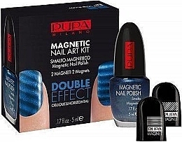 Парфумерія, косметика Набір - Pupa Magnetic Nail Art Kit 33 (nail/polish/5ml + acc/2pcs)