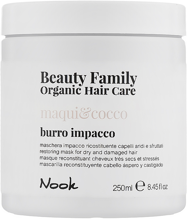 Маска для сухого й пошкодженого волосся - Nook Beauty Family Organic Hair Care Mask — фото N3