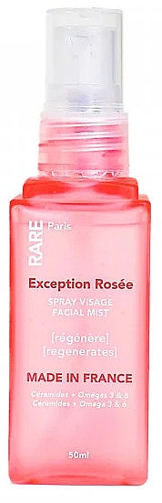 Відновлювальний міст для обличчя з церамідами, омега-3 і 6 - RARE Paris Exception Rosee Regenerating Facial Mist — фото N2