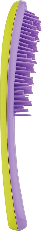 Гребінець для волосся двоколірний 03881 Detangler, лимонно-фіолетовий - Eurostil Detangle — фото N2