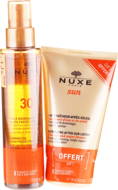 Набор - Nuxe Sun SPF30 (b/oil/150ml + b/lot/100ml) — фото N1