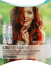 Парфумерія, косметика Набір - Abril et Nature CBD Cannabis Oil Elixir (shm/30ml + mask/30ml)