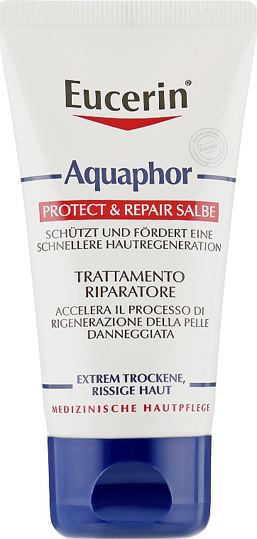 Крем-мазь для чрезвычайно сухой, потрескавшейся и раздраженной кожи - Eucerin Aquaphor Protect & Repair Salbe — фото N2